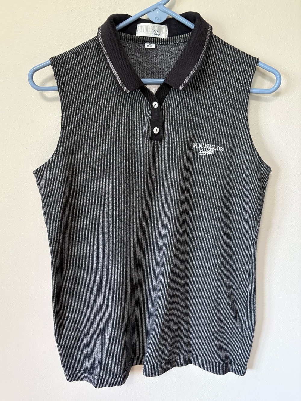 Vintage Michelob Ultra LPGA Ribbed Sleeveless Polo